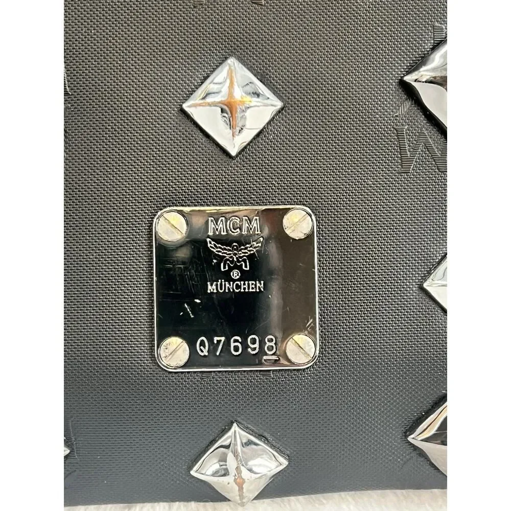 MCM Visetos logogram Studs Clutch bag business bag Women 【Used】